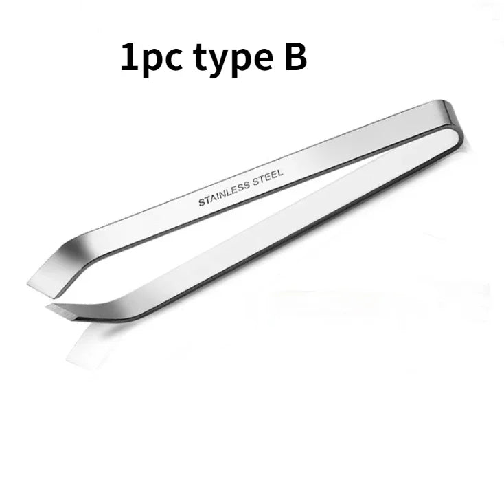 Stainless Steel Fish Bone Tweezers – Pin Bone Remover Pliers with Flat or Bevel Edge – Ideal for De-Boning Salmon & Fish Fillets