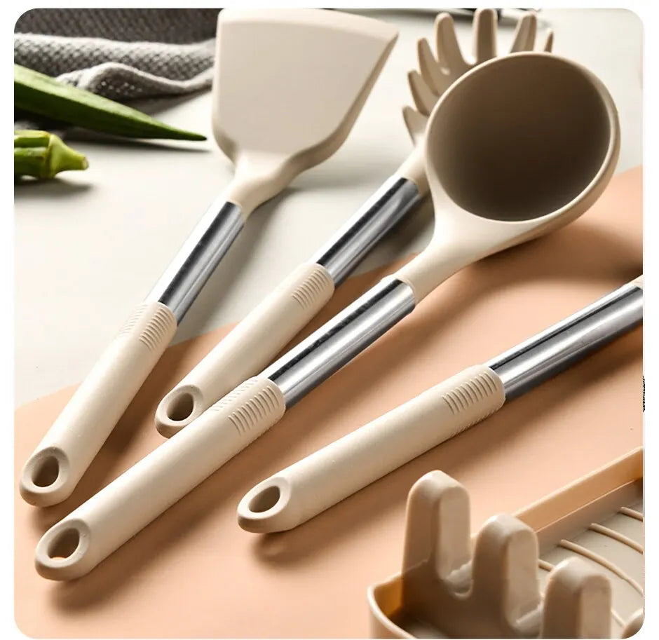 Silicone Kitchen Utensil Set — 13 Piece