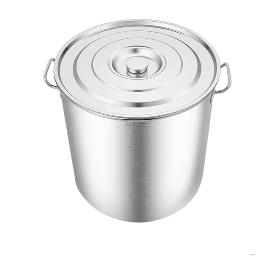 Extra Large Stainless Steel Stockpot with Lid – Commercial Soup & Cooking Pot for Catering – Ideal for Big Batches & Events – Available in 50L & 70L