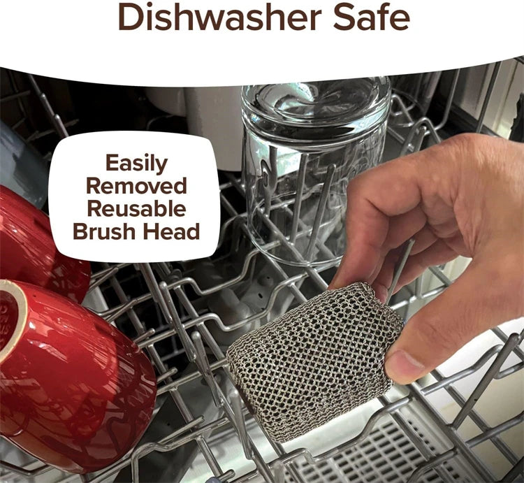 Bristle-Free Spinning Electric Grill Brush – Rechargeable BBQ Cleaner with 350 RPM Stainless Steel Roller – Great for Cleaning Grill Grates