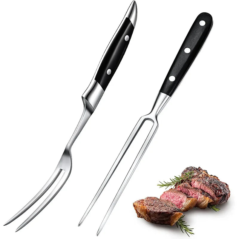 Stainless Steel Carving Fork Set
