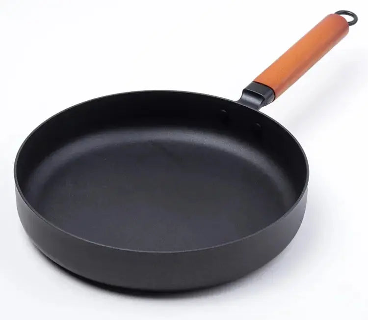 Cast Iron Skillet – Non-Stick Vintage Frying Pan with Ergonomic Handle – 26cm