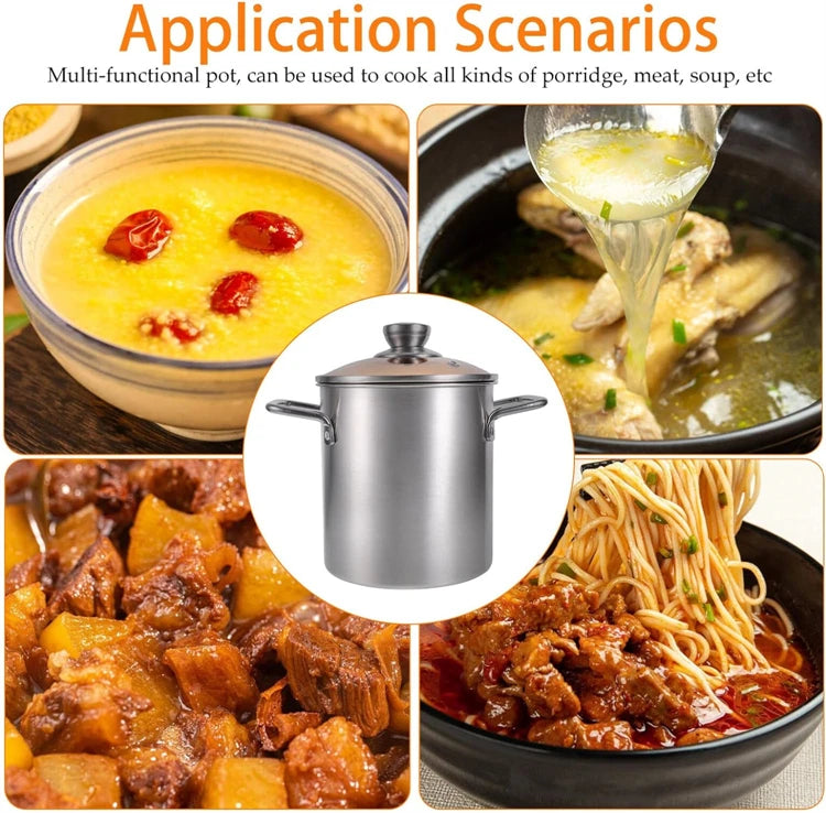 3L Stainless Steel Deep Fryer Pot with Lid & Mesh Basket – Japanese Tempura Frying Pot – Ideal for Chips, Chicken & Tempura – Available With or Without Tongs