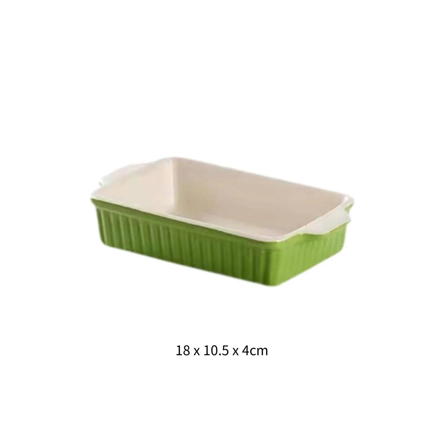 Ceramic Baking Dish with Handles Rectangular