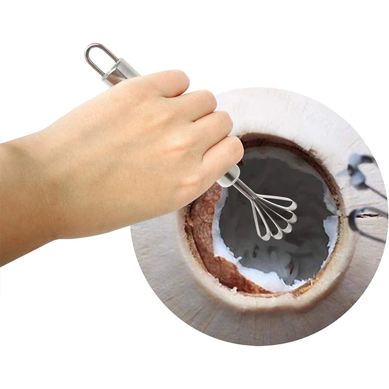 Stainless Steel Coconut Meat Scraper & Fish Scale Remover – Coconut Opener Knife & Vegetable Tool – Ideal for Coconuts & Fish Preparation