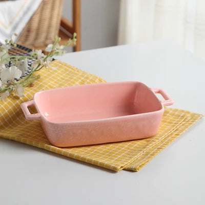Ceramic Baking Dish red 23.5cm14.5cm5cm