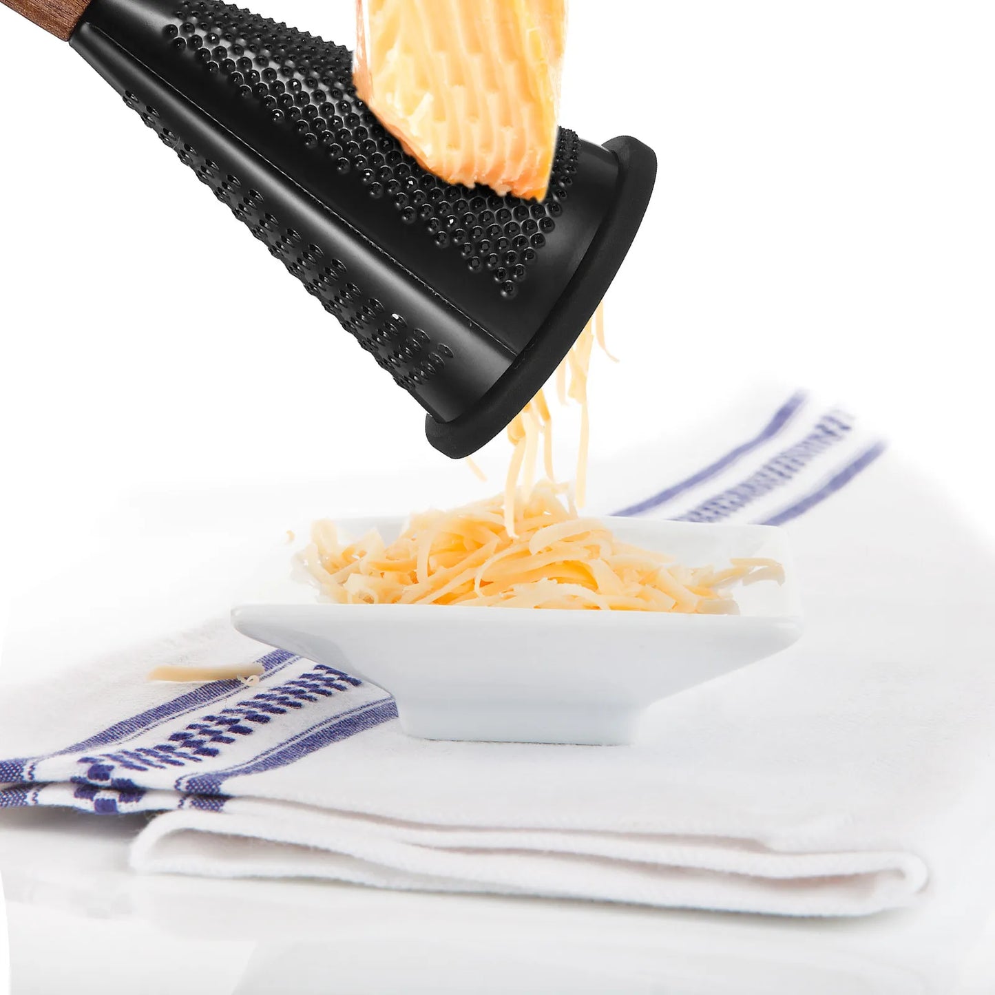 Stainless Steel Conical Grater with Wooden Handle