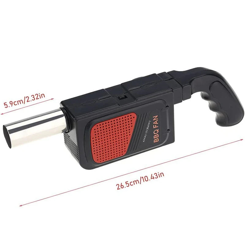 Portable Electric BBQ Air Blower – Handheld Charcoal Grill Fan & Fire Bellows – Ideal for Lighting Barbecues & Campfires
