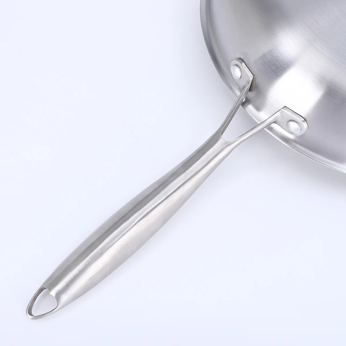 Stainless Steel Uncoated Frying Pan