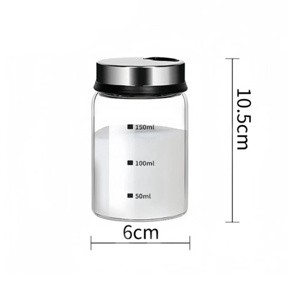 Glass Salt & Pepper Shaker Bottles with Adjustable Outlet Holes – Kitchen Spice Dispenser Jars – Ideal for Salt, Pepper, Herbs & Seasonings – Available in 150ml, 200ml, 300ml & 500ml 150ml – 1 Piece