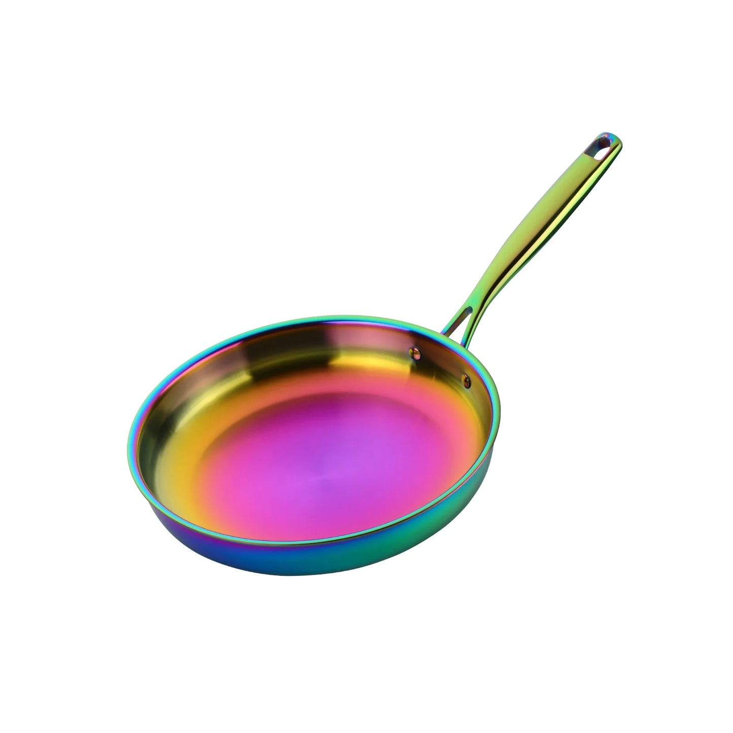 304 Stainless Steel Frying Pan 28cm Rainbow 28cm