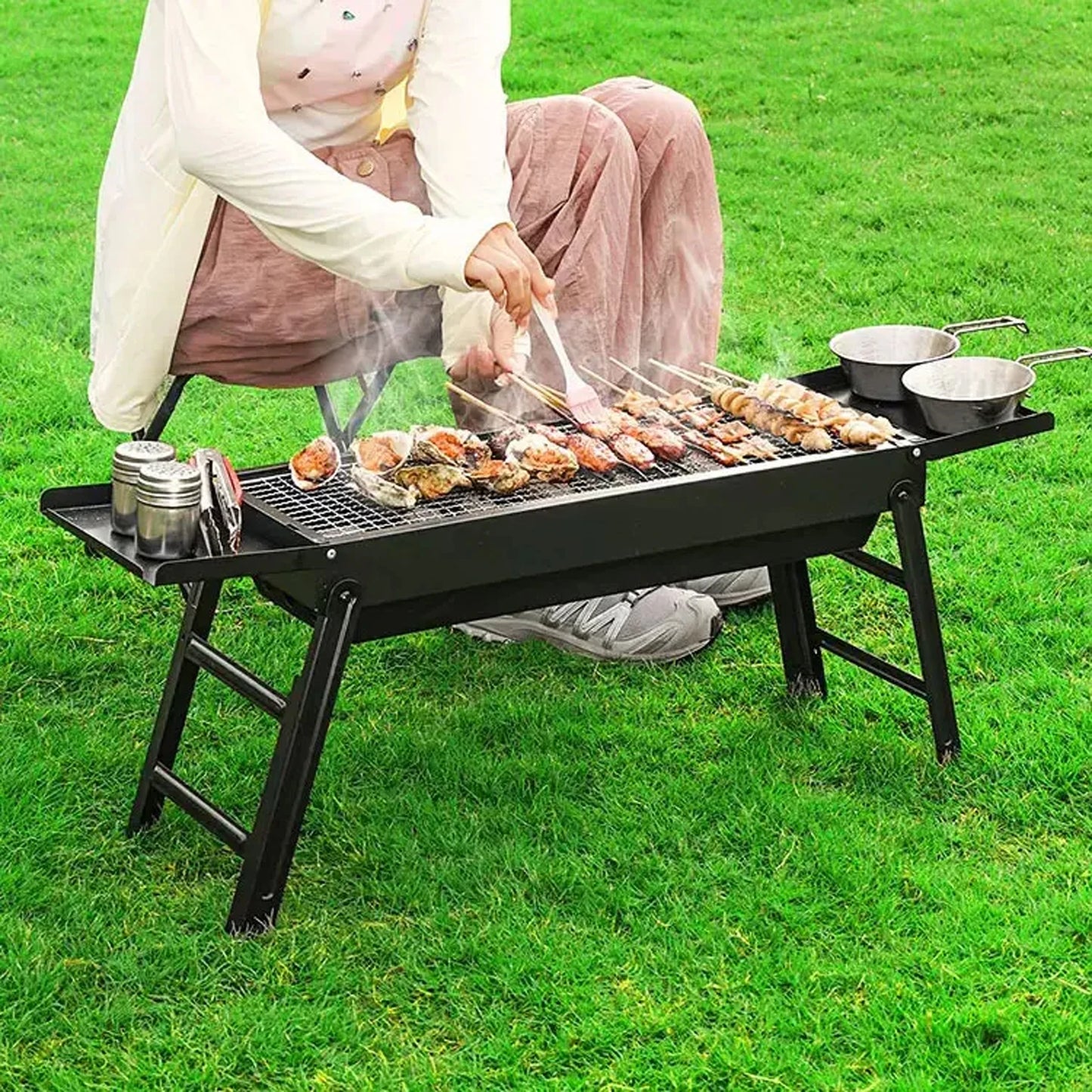 Portable Folding Charcoal BBQ Grill