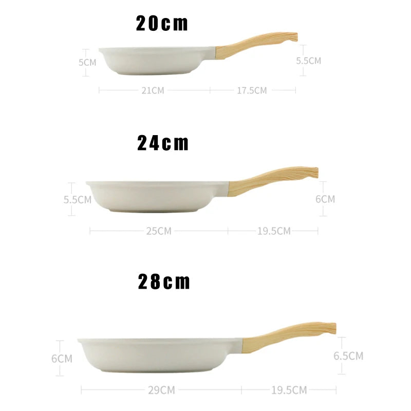 Durable Non-Stick Ceramic Sauté Pan – Great for Searing Steaks, and Versatile Everyday Cooking Meals, Compatible with Induction and Gas Stoves, Available in  20cm, 24cm, 26cm, and 28cm Sizes