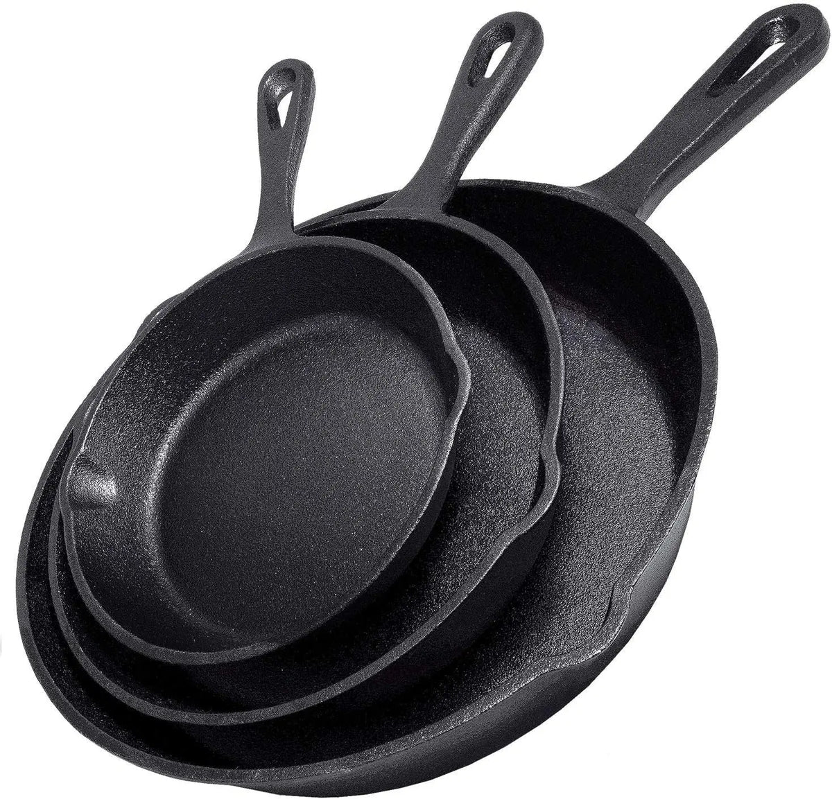 Small Cast Iron Frying Pan – Omelette & Pancake Breakfast Pan for Induction & Gas – Ideal for Eggs & Single Portions – Available in 14cm, 16cm & 20cm