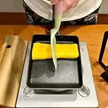 Tamagoyaki Pan – Non-Stick Rectangular Egg Frying Pan with Heat-Resistant Polymer Handle – Available with Glass Lid or Without Lid
