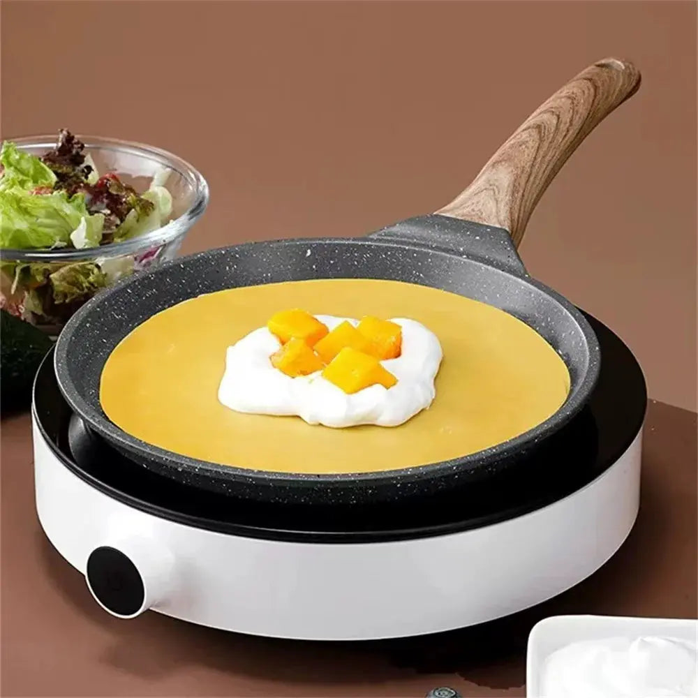 Non-Stick Flat-Bottomed Crêpe & Pancake Pan – Ideal for Flatbreads, Crepes, Pancakes, Tortillas, Eggs, Omelettes, Parathas, Roti, French Toast, Wraps, Tawa-Fried Fish, Quesadillas & Dosa – Available in 20cm, 24cm & 28cm