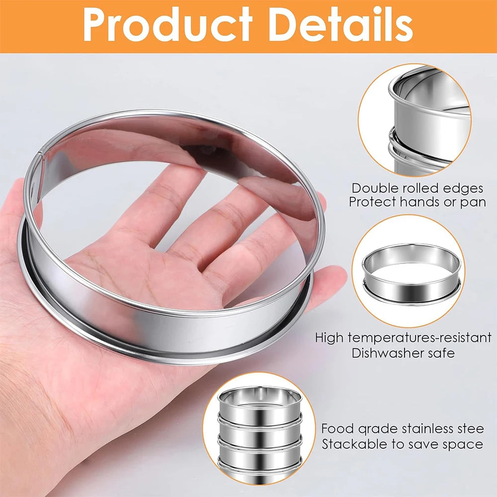 Stainless Steel Muffin & Crumpet Rings