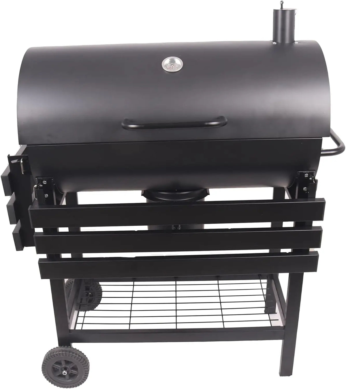 Charcoal BBQ Grill with Rotisserie & Wheels – Large Outdoor Barbecue Grill with Rotisserie Spit – Ideal for Garden Parties & Family BBQs