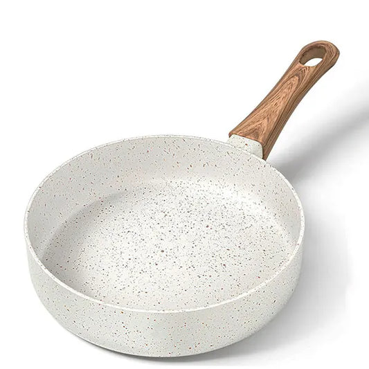 Mini Non-Stick Frying Pan – 6-Inch Egg & Omelette Skillet with Heat-Resistant Handle – Ideal for Small Meals, Frying & Daily Cooking – Available in Black & White Colours