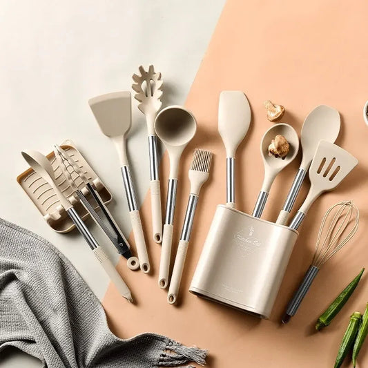 Silicone Kitchen Utensil Set — 13 Piece