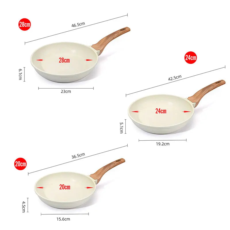 Ceramic Non-Stick Frying Pan Set