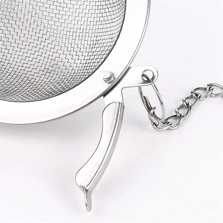 Stainless Steel Mesh Tea Infuser Ball – Fine Loose Leaf Tea Strainer & Filter – Ideal for Loose Tea, Herbal Tea & Mulling Spices – Available in Small, Medium & Large