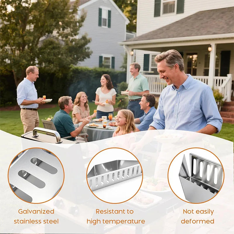 Stainless Steel Charcoal Basket – BBQ Charcoal Holder & Container Tray – Great for Indirect Grilling & Smoking on Kettle Barbecues