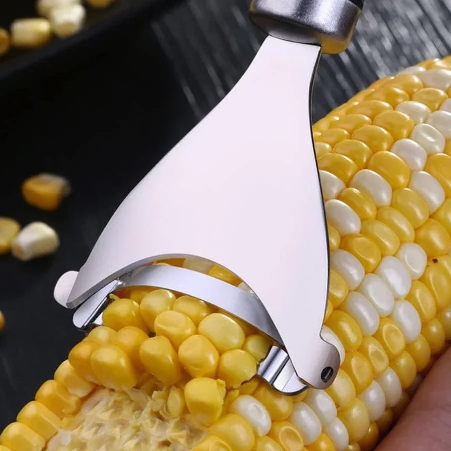 Stainless Steel Corn Stripper – Serrated Corn on the Cob Kernel Remover & Shaver – Perfect for Salads, Salsas & Sweetcorn Sides – Available in 1 Piece & 2 Pieces