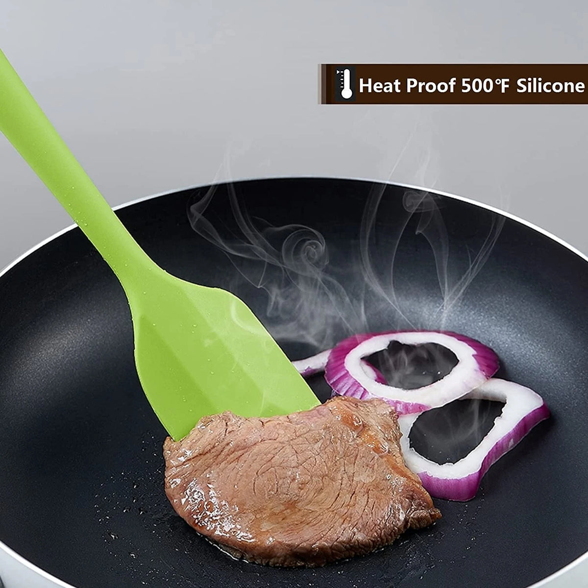 27cm Heat Resistant Silicone Spatula – Flexible Non-Stick Scraper for Baking & Cooking – Ideal for Mixing, Folding & Scraping Bowls – Available in Black, Blue, Orange, Pink, Red & Yellow Colours