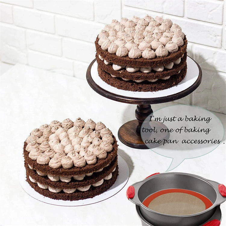 Round Non-Stick Silicone Baking Mat – Reusable Food Grade Oven Liner – Great for Macarons, Cookies & Pastry – Available in 13cm, 20cm & 23cm