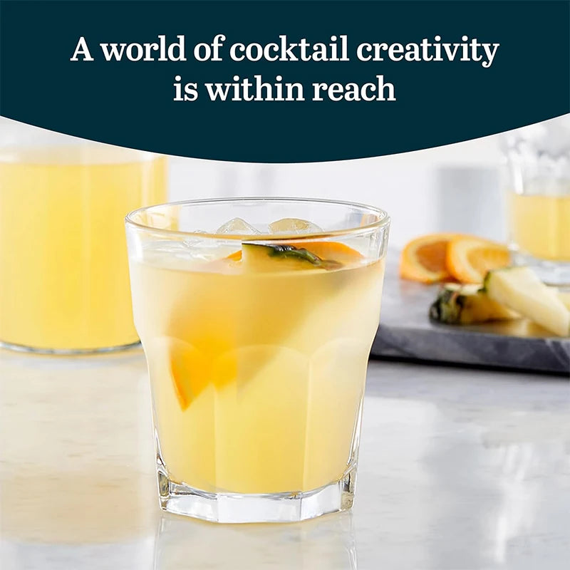 248ml Stackable Square Drinking Glasses – Reusable Glass Tumblers – Ideal for Water, Juice, Milk & Coffee – Available in 1 & 2 Pieces