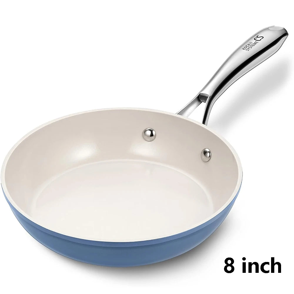 Ceramic Non-Stick Frying Pan 8inch Blue