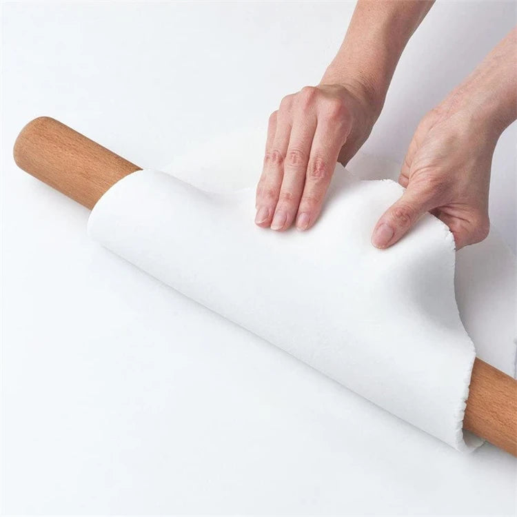 40cm Natural Beech Wood Rolling Pin – Dough Roller for Pastry, Pasta & Pizza – Best for Baking, Dumplings & Homemade Bread