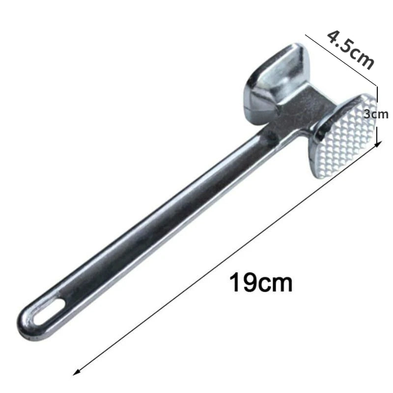 Meat Tenderiser Hammer – Double-Sided Metal Mallet for Pounding Steak & Chicken – Best for Tender Beef, Schnitzel & Escalopes