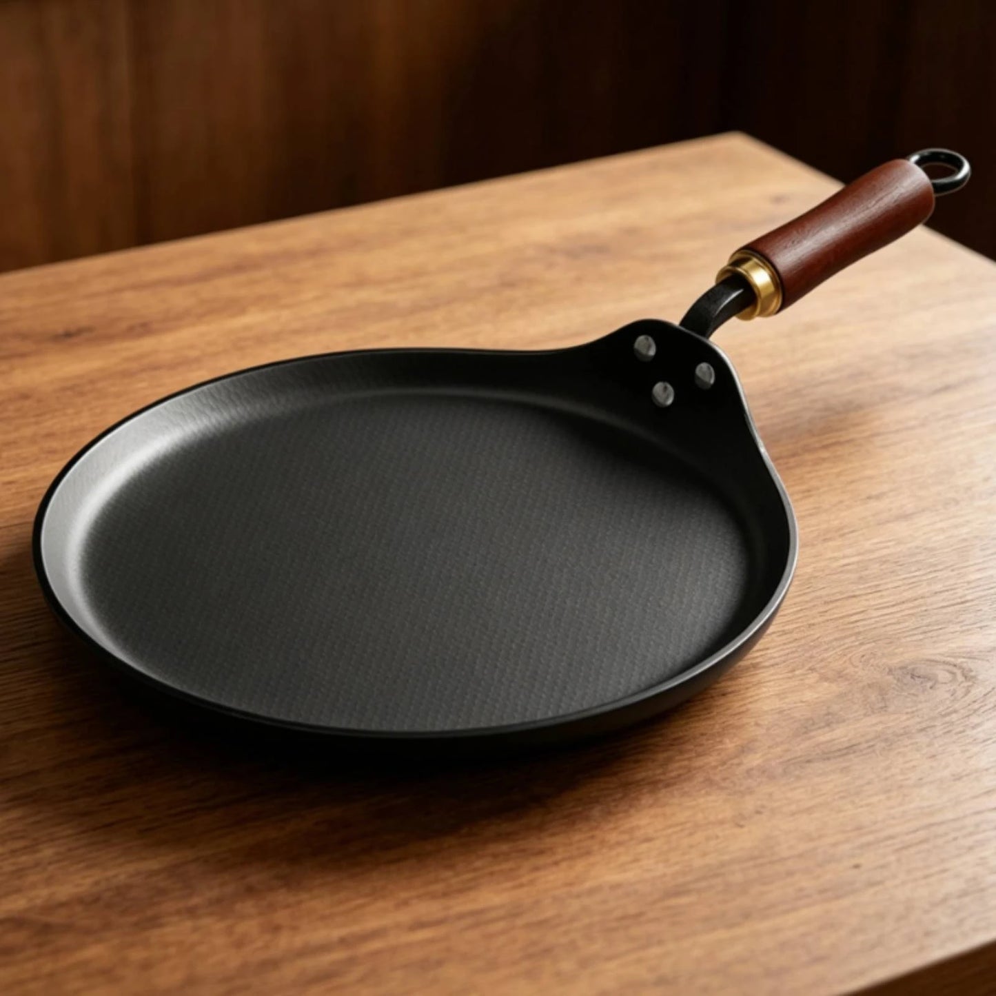 Non-Stick Carbon Steel Flat Pan 28cm