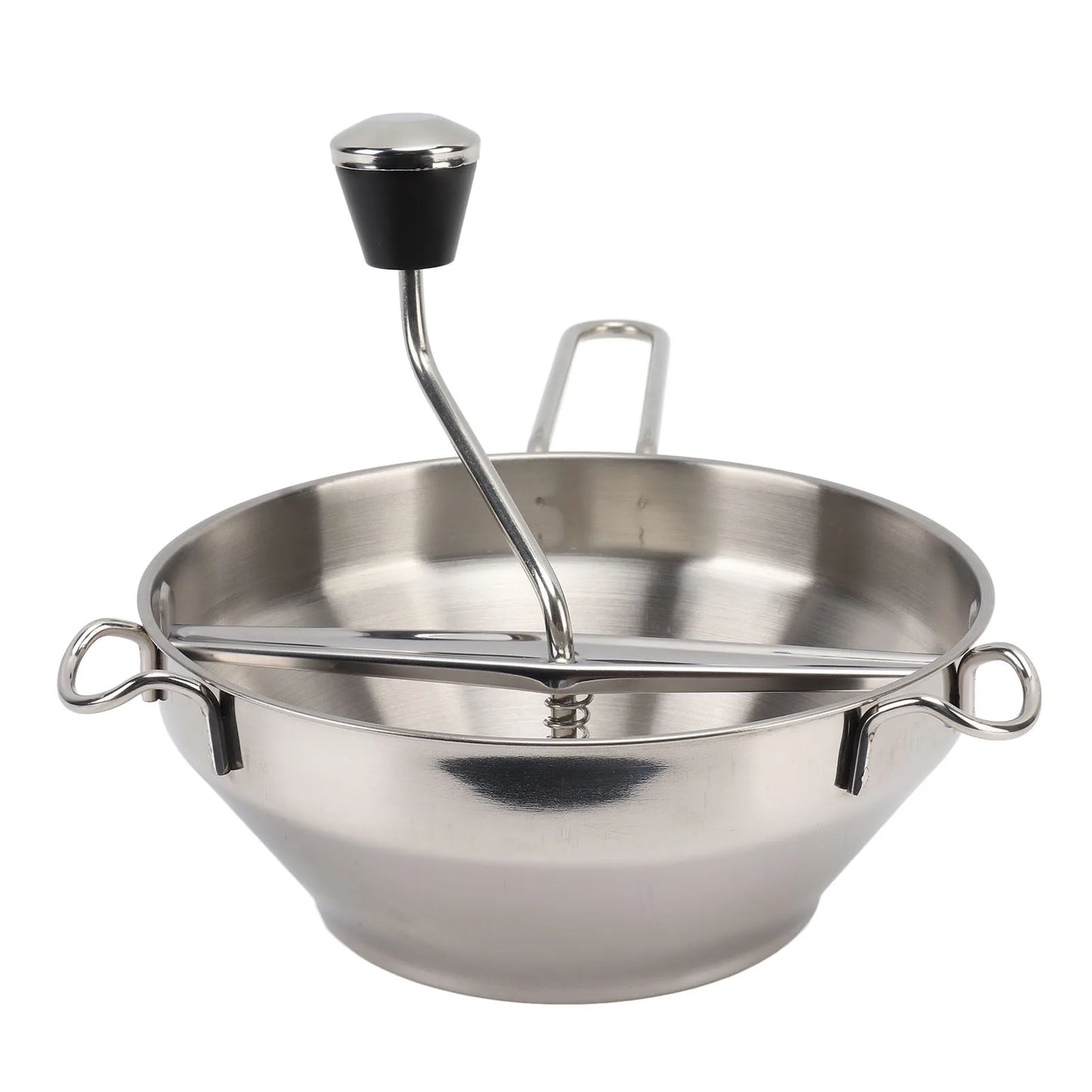Stainless Steel Food Mill with 3 Interchangeable Discs – Manual Masher & Rotary Sieve/Strainer for Purees, Sauces, Soups, Potatoes, Vegetables, Garlic, Strawberry Jam & Baby Food – Durable & Easy to Use