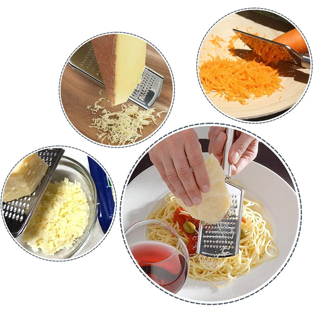 Stainless Steel Micro Blade Grater & Zester – Handheld Cheese, Ginger, Nutmeg & Lemon Grater – Perfect for Fine Grating & Zesting