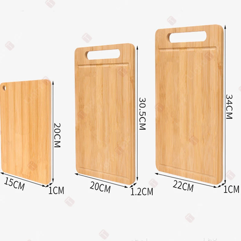 Premium Double-Sided Bamboo Cutting Board – Durable & Perfect for Everyday Kitchen Tasks – Available as Single Pieces or Multi-Board Combination Sets in Small, Medium, & Large Options