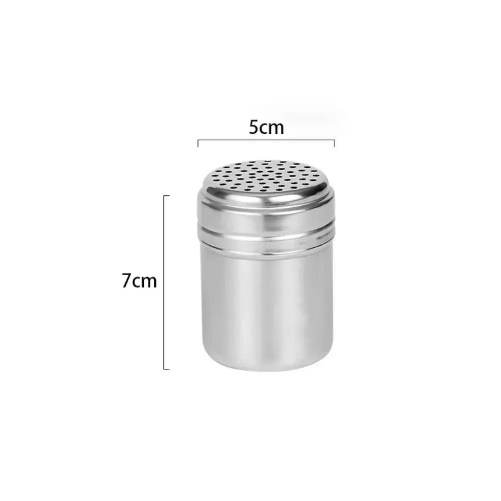 Stainless Steel Salt & Pepper Shaker with Rotating Lid – Seasoning Jar & Spice Dispenser – Great for Salt, Sugar, Pepper & Spices – Available in Small, Medium & Large
