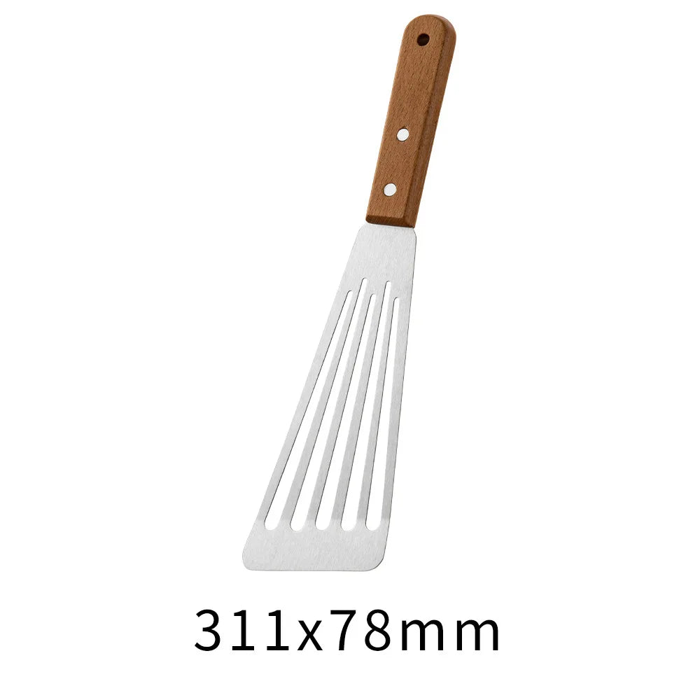 Stainless Steel Griddle Spatula Fish spatula (slotted offset spatula)