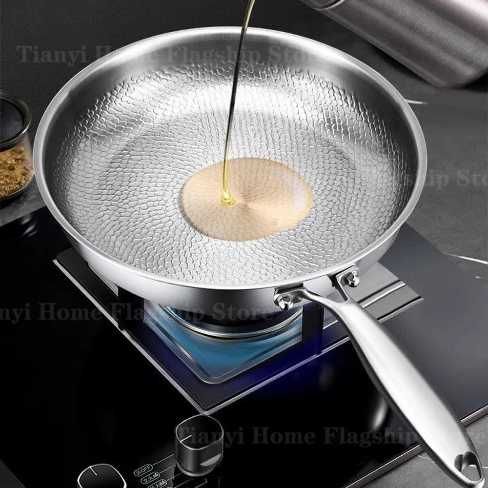 Titanium Stainless Steel Frying Pan