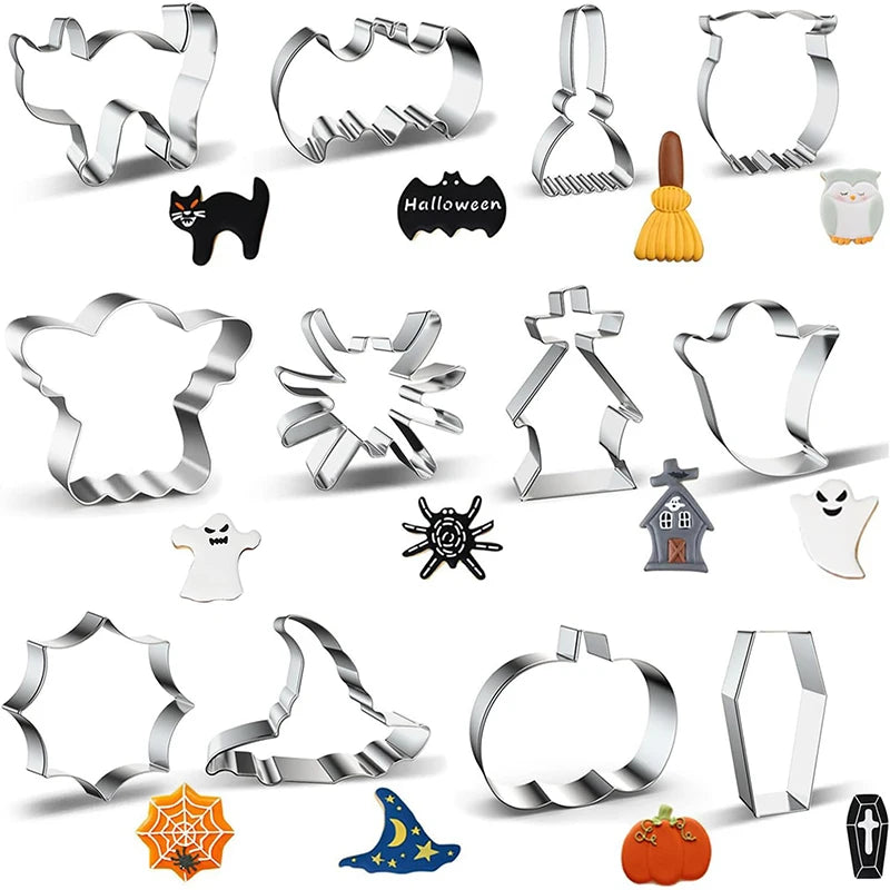 Halloween Cookie Cutters Set 12 pieces