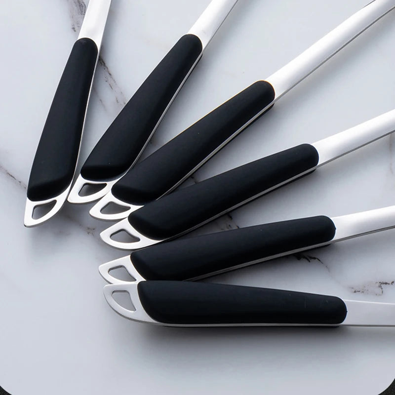 6-Piece Stainless Steel Kitchen Utensil Set with Ergonomic Handles