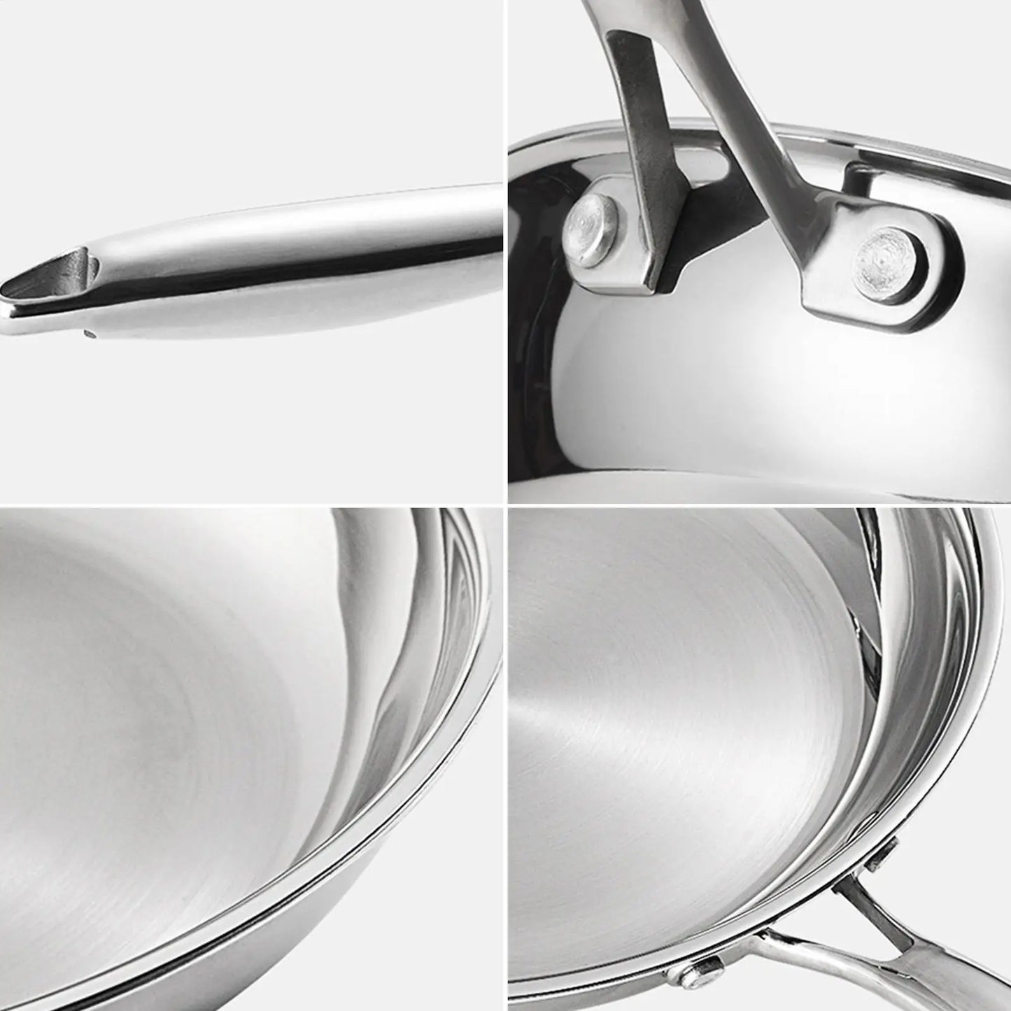 Stainless Steel Frying Pan –Multipurpose Skillet for Searing, Sautéing, Stir-Frying, Simmering & Pan-Frying Daily Meals & Oven-Safe – Induction, Gas & Electric Compatible – Available in 20cm,22cm, 24cm, 28cm