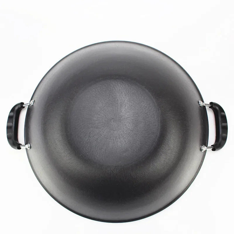 Cast Iron Wok with Double Handles