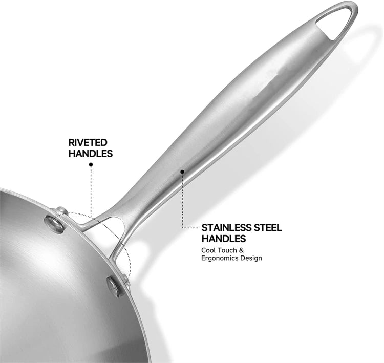 304 Stainless Steel Frying Pan
