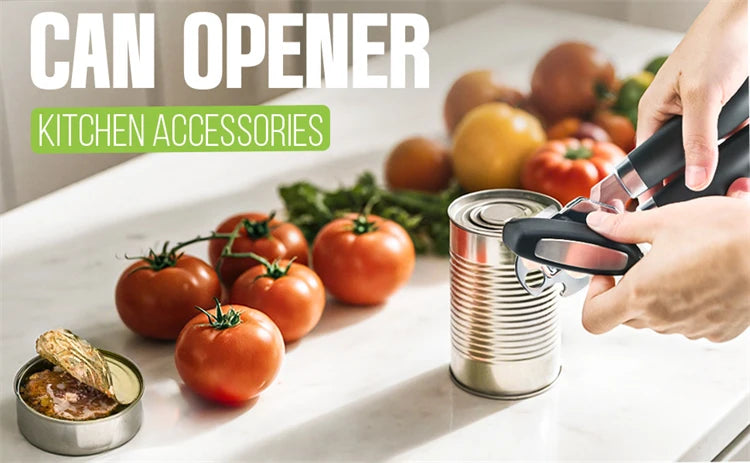 Manual Can Opener with Bottle Opener — Set of 2