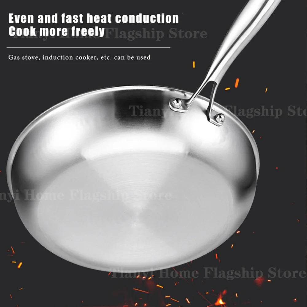 Titanium Stainless Steel Frying Pan