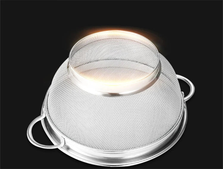 304 Stainless Steel Colander with Handles – Pasta Strainer Bowl – Ideal for Draining Pasta, Spaghetti, Vegetables & Fruit – Available in Small, Medium & Large