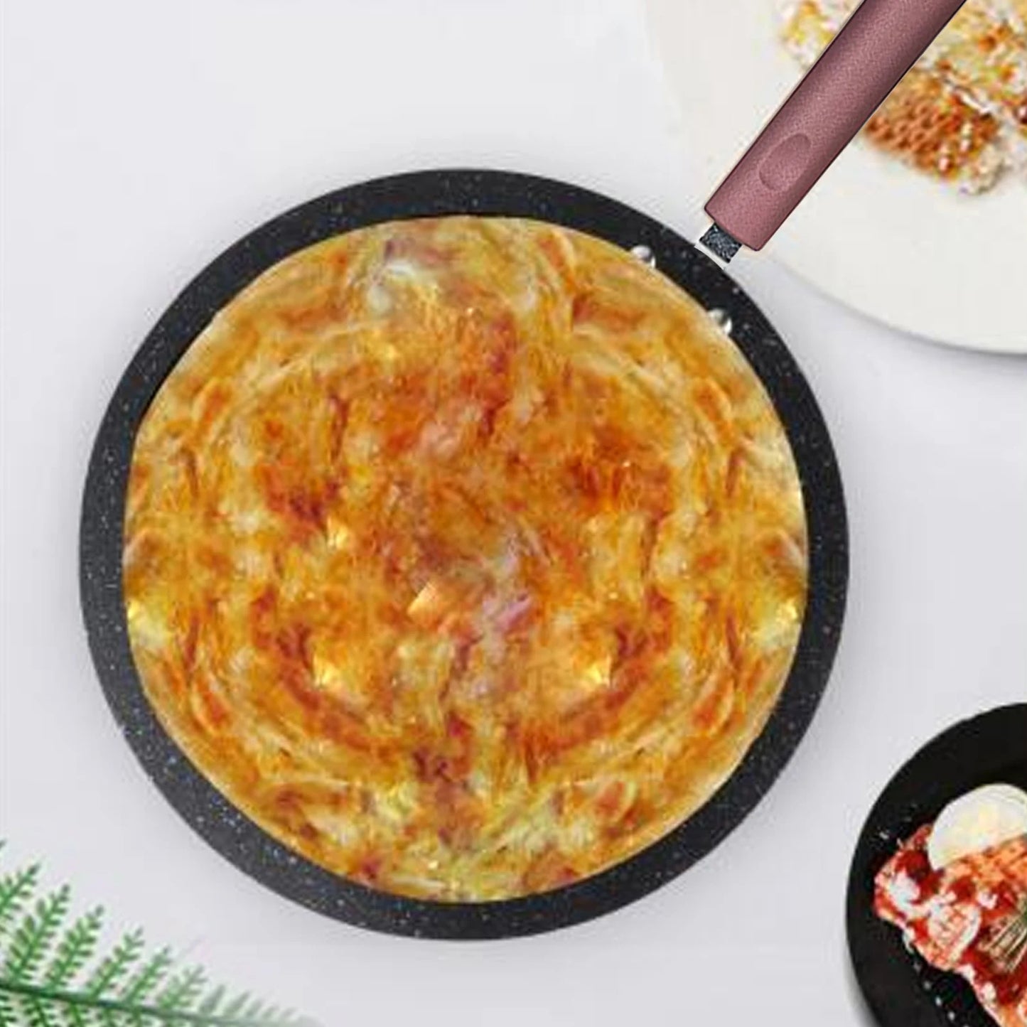 Flat Pan with Spreader, Spatula & Brush
